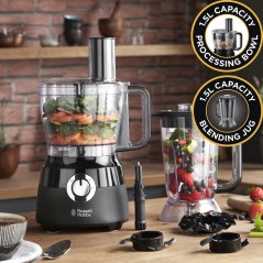 Russell Hobbs 25L Kitchen Machine - Sleek Black Design for Effortless Cooking & Baking - Model 5038061109580